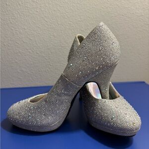 Sparkling Silver Women's Heels